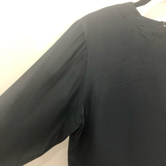 Vintage Pat Argenti Black Silk Blouse Size Small - Picture 4 of 7